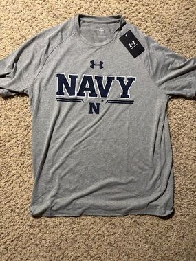 Under Armour Men’s Gray and Navy Short-Sleeve Performance Tee